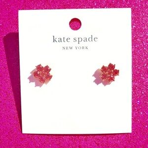 Kate Spade Flower Studs Coral NWT